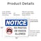 Signmission No Photos Or Video Allowed, 14 in W x Rectangle, Plastic OS-2PACK-NS-P-1014-L-16179 - alternate 2